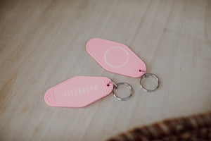 Pink Hotel Key Tag