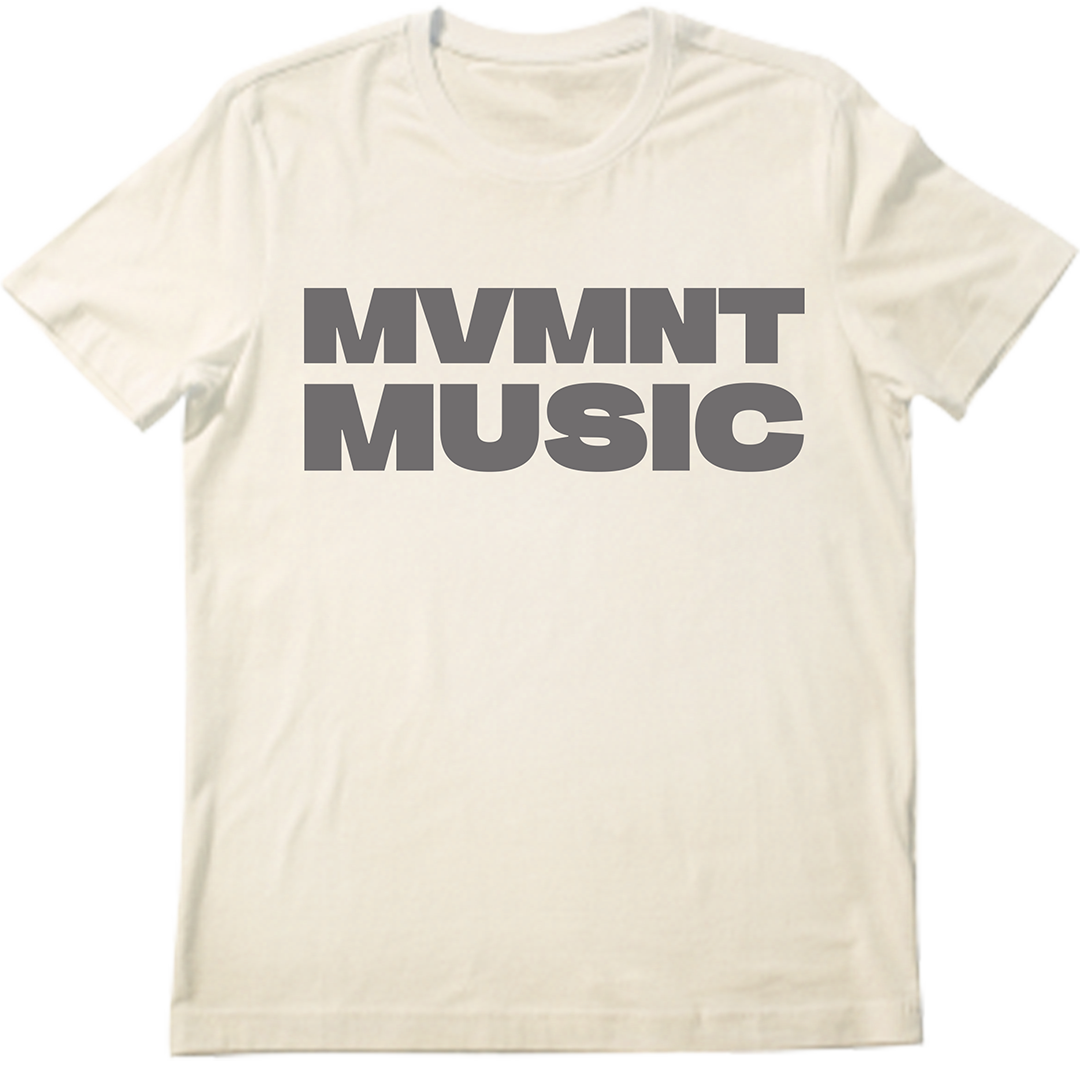 MVMNT Music Tee in Cream